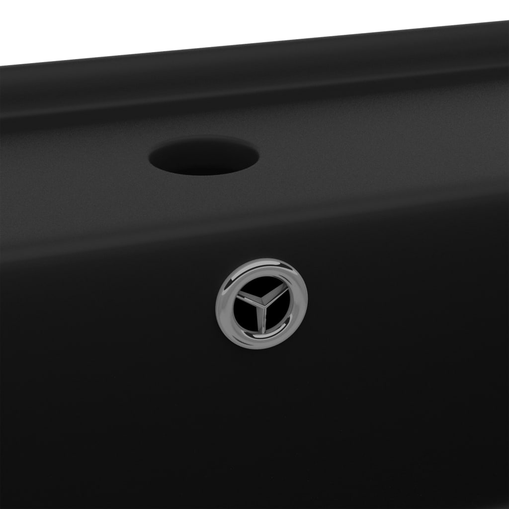 Lavabo de lujo con rebosadero de cerámica cuadrado de 41x41 cm - verde claro mate - number 5.