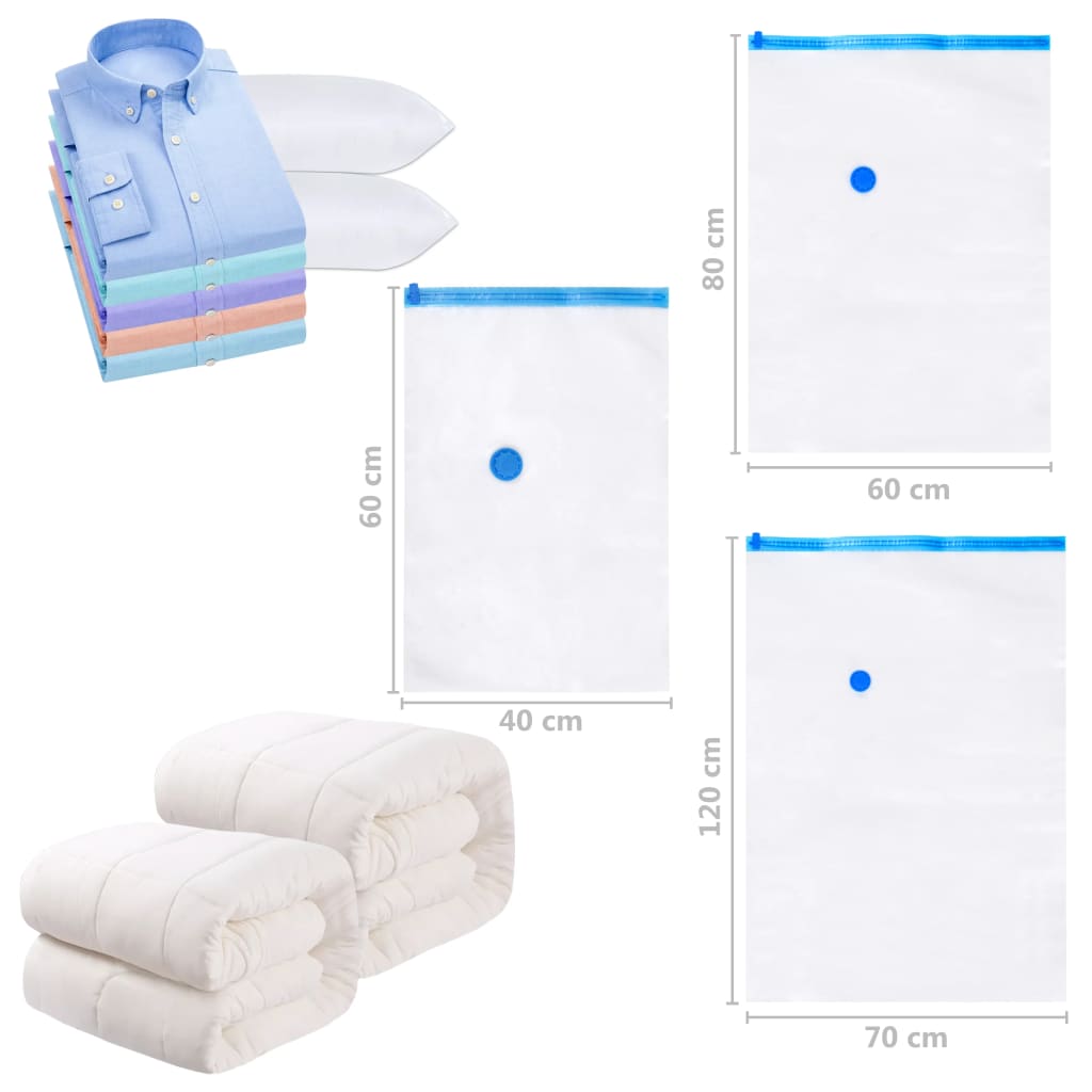 Vacuum bags for storing clothes pcs. - 80 x 60 cm, 20, 1 - number 6.