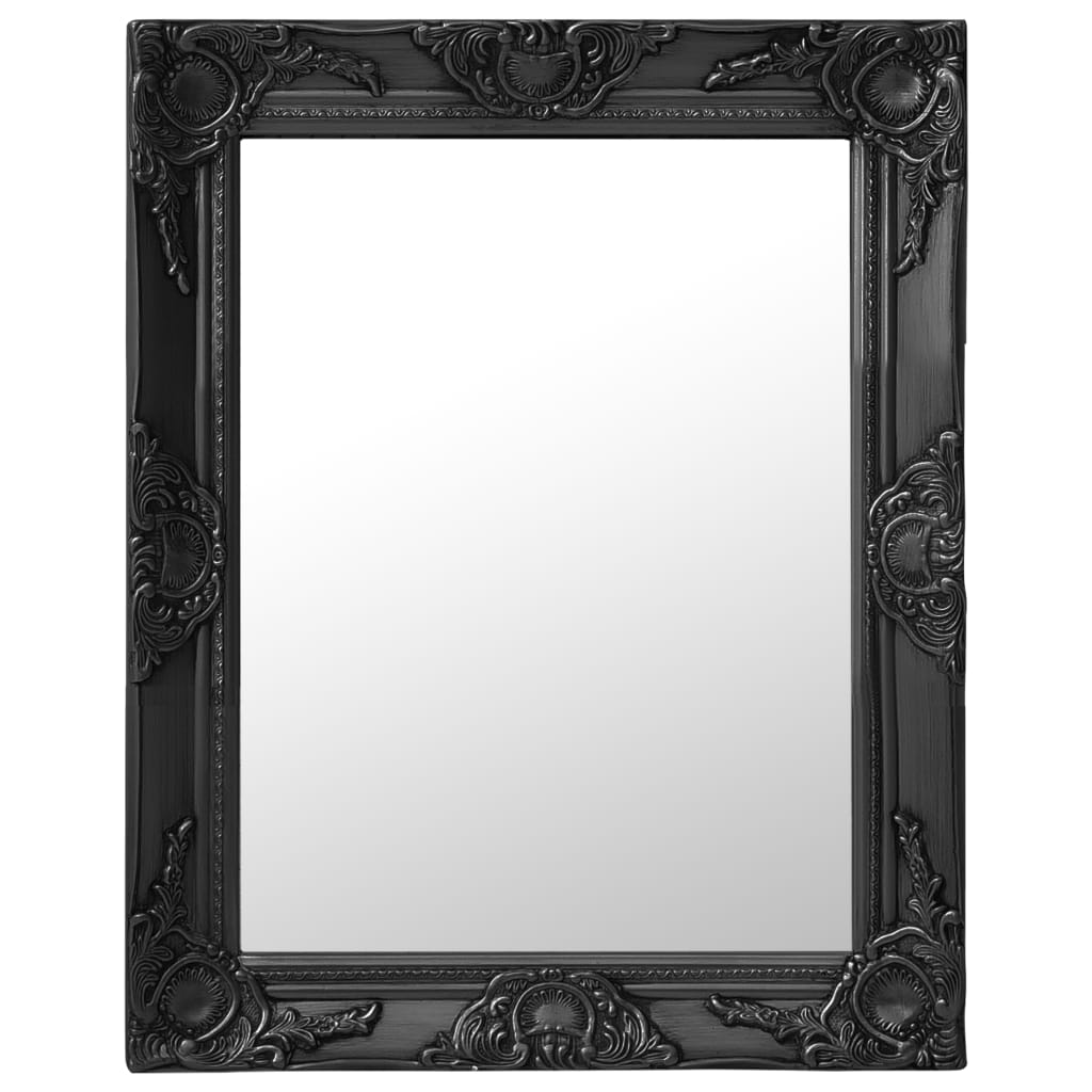 Wall mirror baroque style - black, 50 x 60 cm, 1 - number 1.