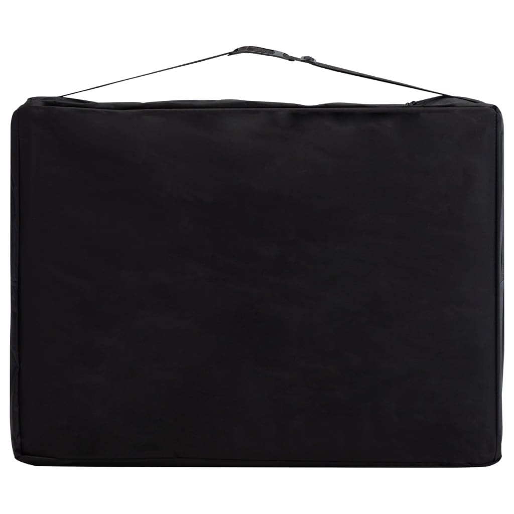 Opvouwbare massagetafel met houten tegels 3 zones - paars - number 8.