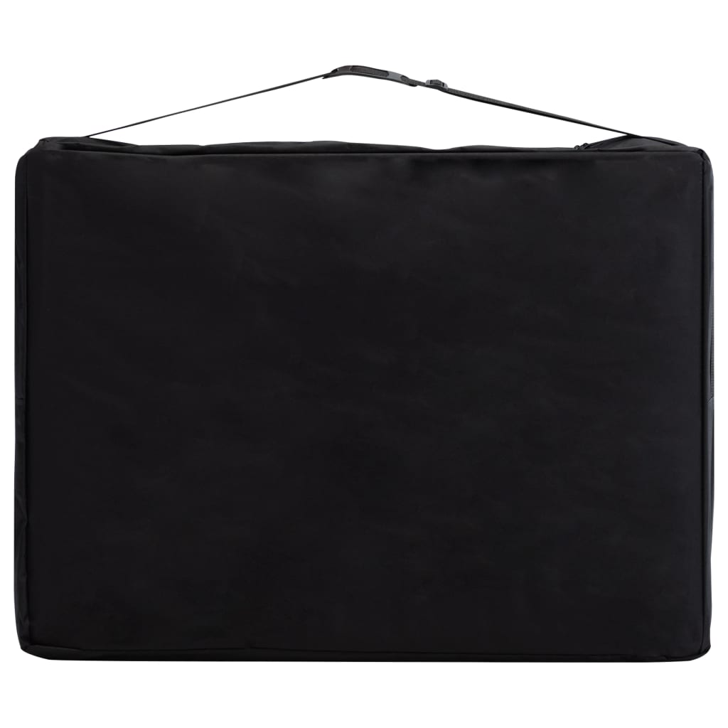 Sammenfoldeligt massagebord med træstel 3 zoner - lyserød - number 8.