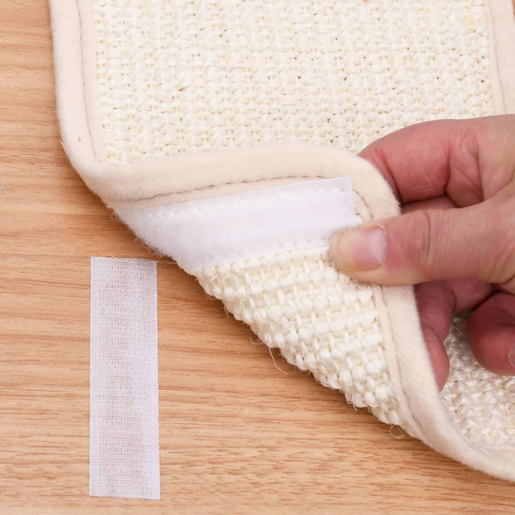 Grebalica s podlogom za grebanje sisal 129 cm - bijela - number 7.