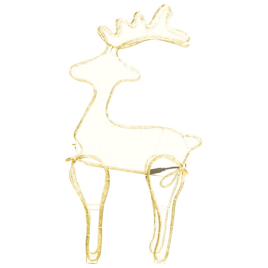 Rensdyrdekoration med trådnet 306 led'er 60x24x89 cm - number 4.