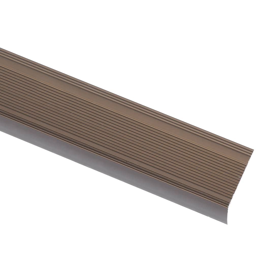 Trappelister 5 stk. l-facon 67 cm aluminium - brun, 67 cm (5 pcs), double-sided adhesive tape - number 2.