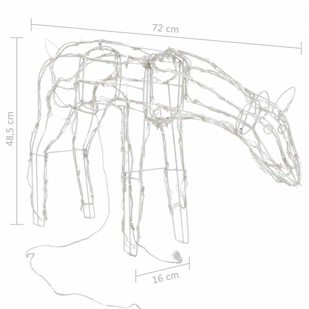 Juledekoration i 3 dele rensdyr 229 led'er - number 10.