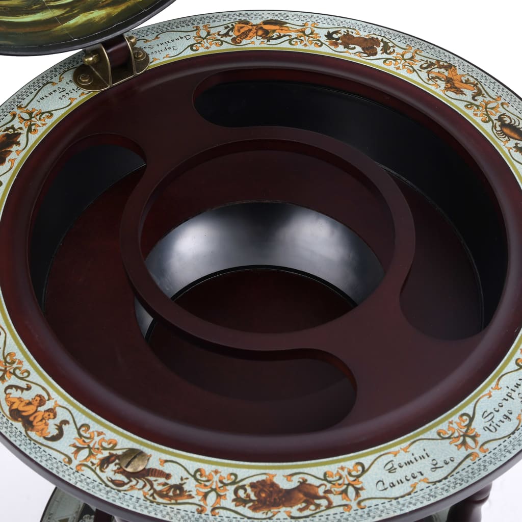 Globus stalak za vino eukaliptusovo drvo plavo - plavo i smeđe, 1 - number 6.