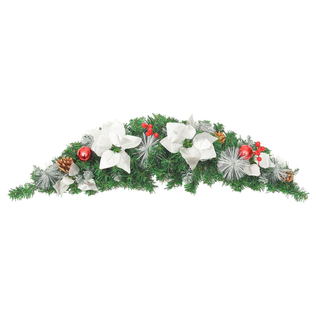 Julebue med led-lys grøn 90 cm pvc - number 3.