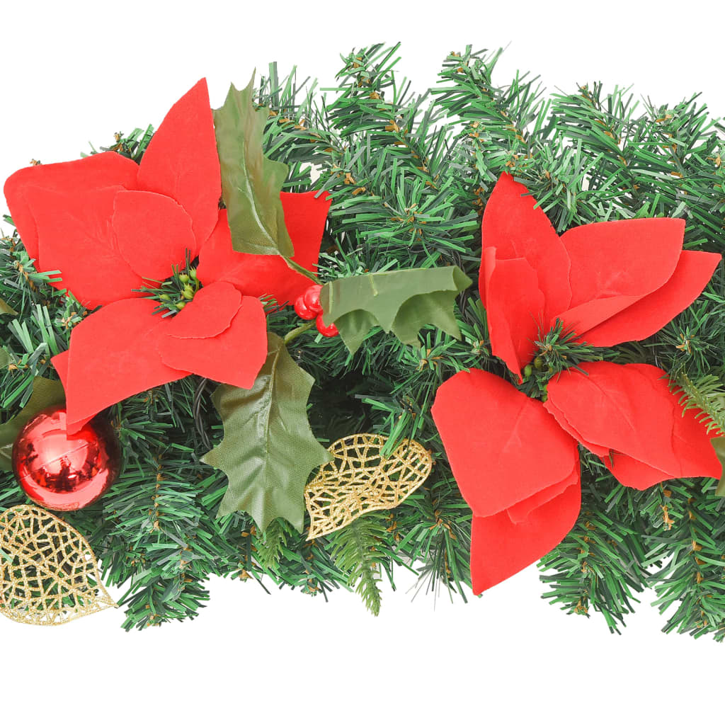 Noeud de noël avec lumière led vert 90 cm pvc - number 5.