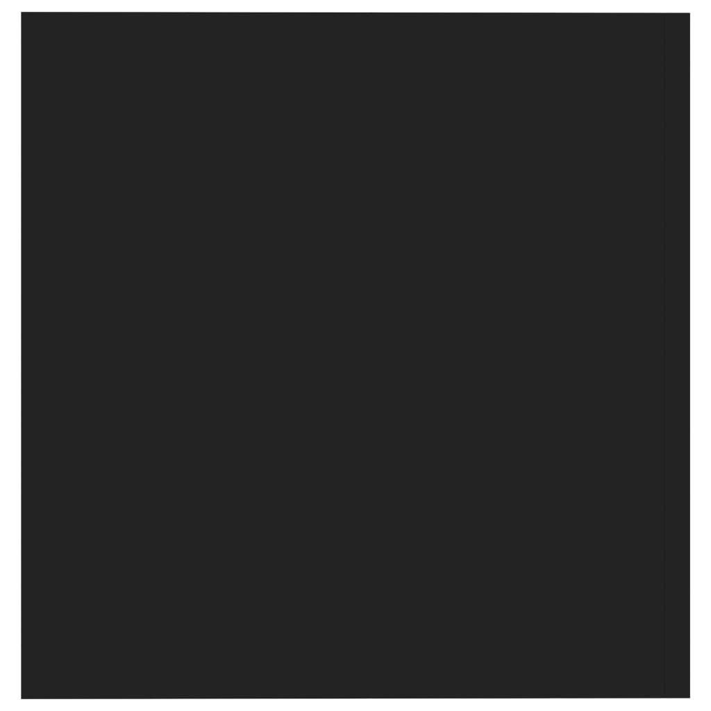 Vægskab 80x39x40 cm konstrueret træ - sort, 1 - number 7.