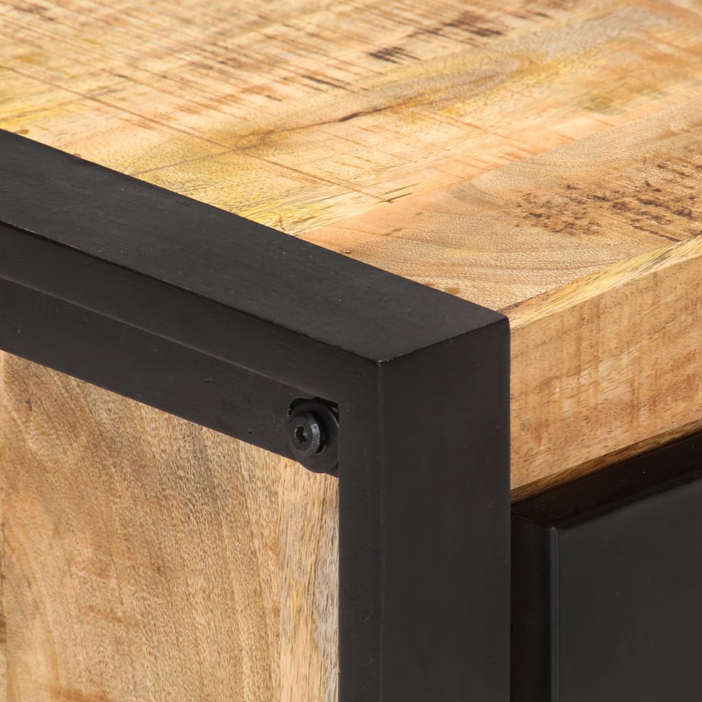 Szafka rtv 140x30x40 cm surowe drewno mango - number 5.