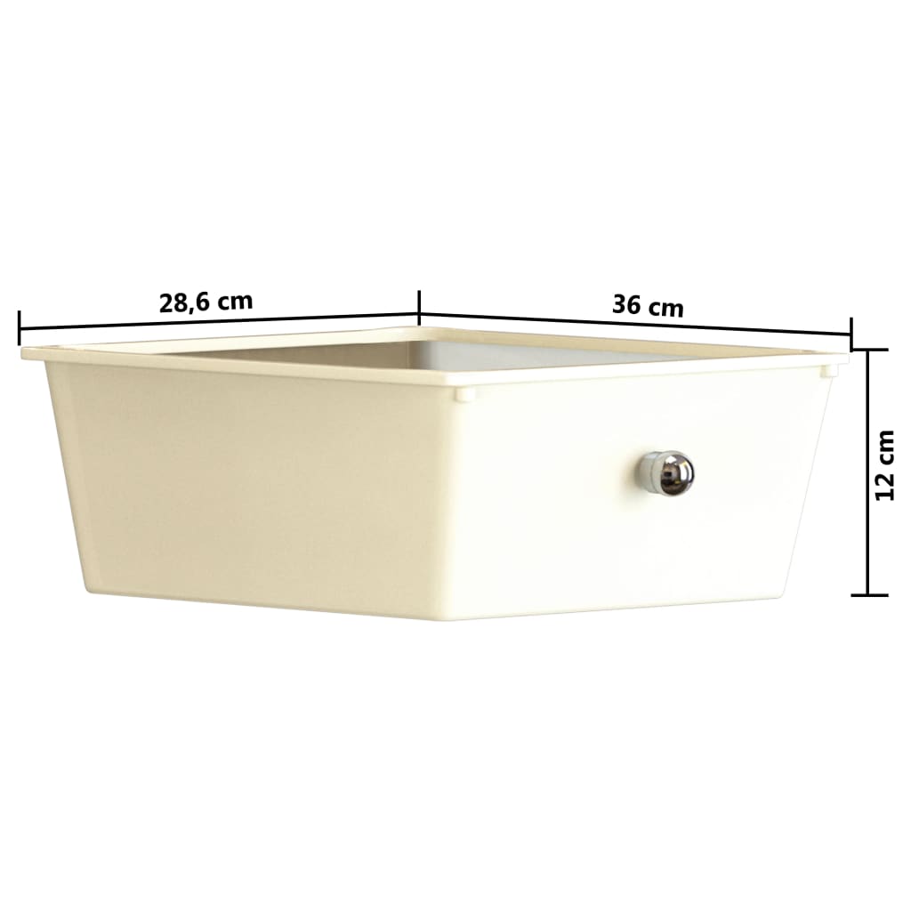 Vagn xxl med lådor plast - vit, 15 - number 10.