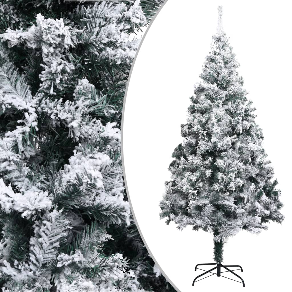 Artificial christmas tree with snow 240 cm pvc green - 240 x 150 cm, 1 - number 1.