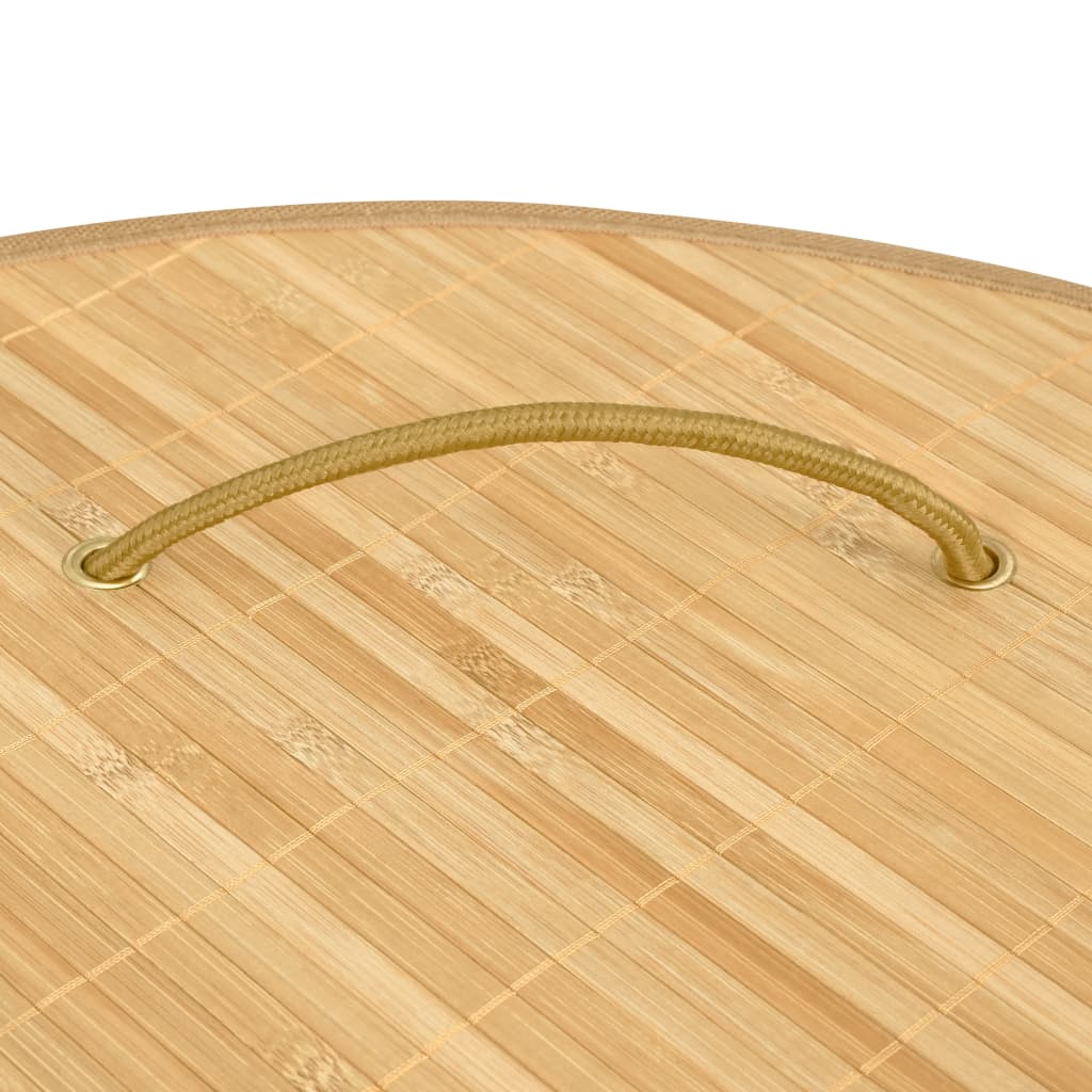 Corner laundry basket 60 l bamboo - light brown, 1 - number 6.