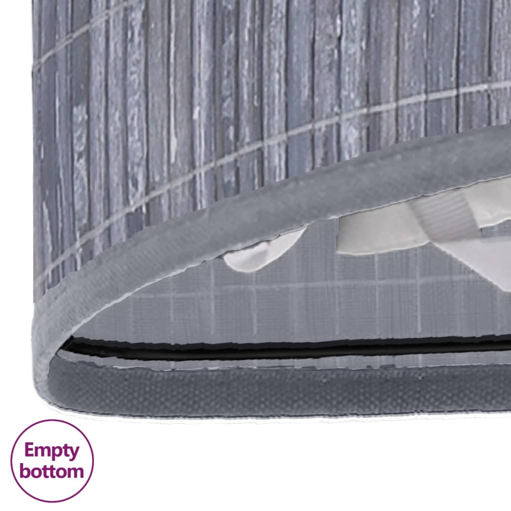 Laundry basket for corner 60 l bamboo - grey, 1 - number 8.