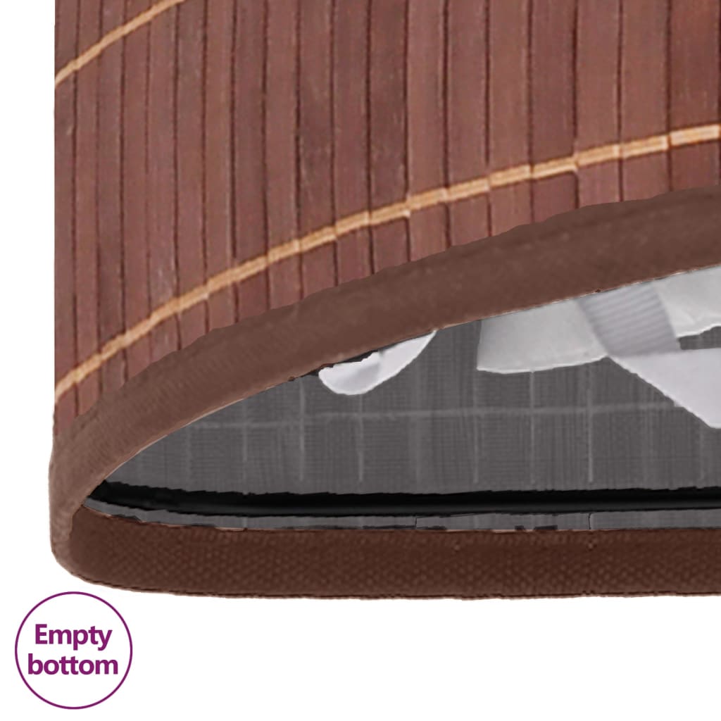 Laundry basket for corner 60 l bamboo brown - number 8.