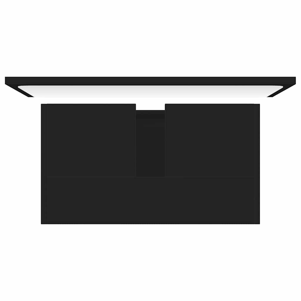 Baderomsmøbelsett laget av tre - svart, 1 - number 7.