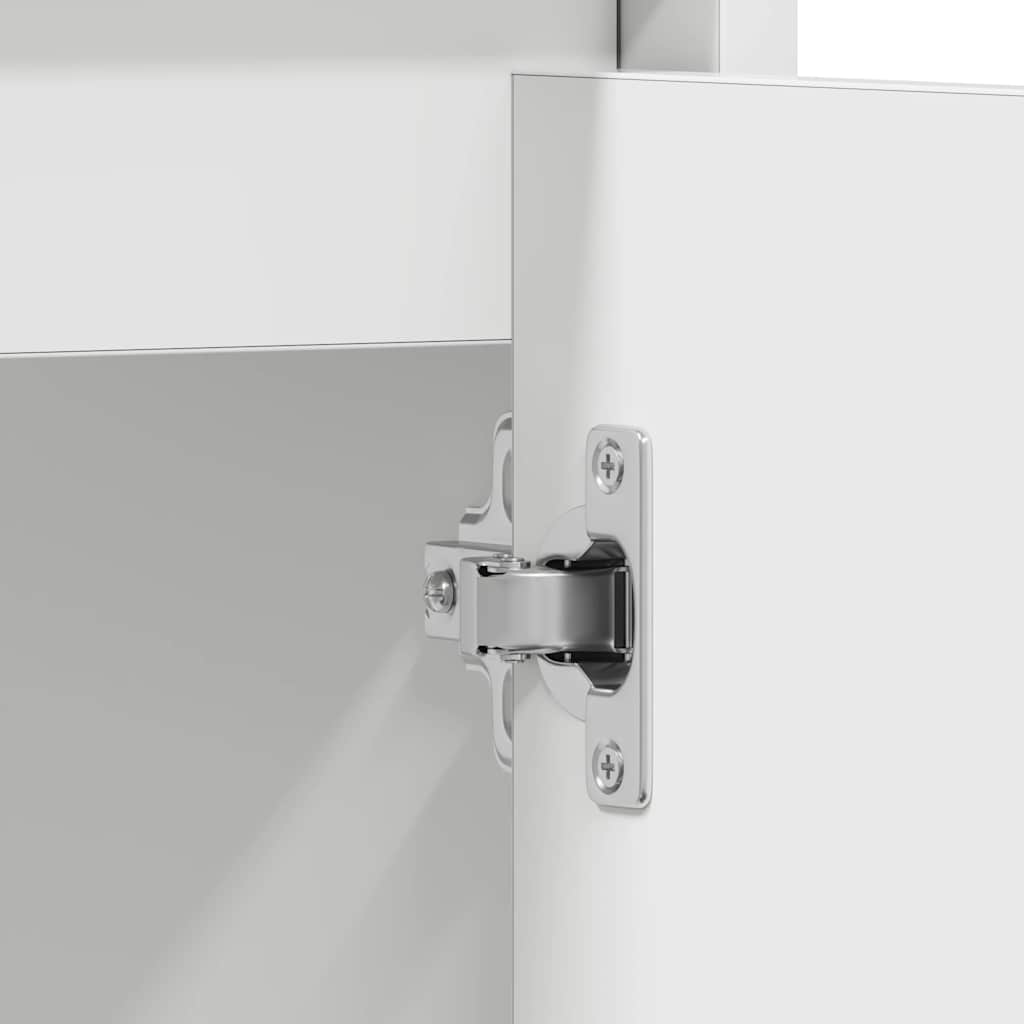 Badeværelsesskab 60x33x61 cm konstrueret træ hvid - number 11.