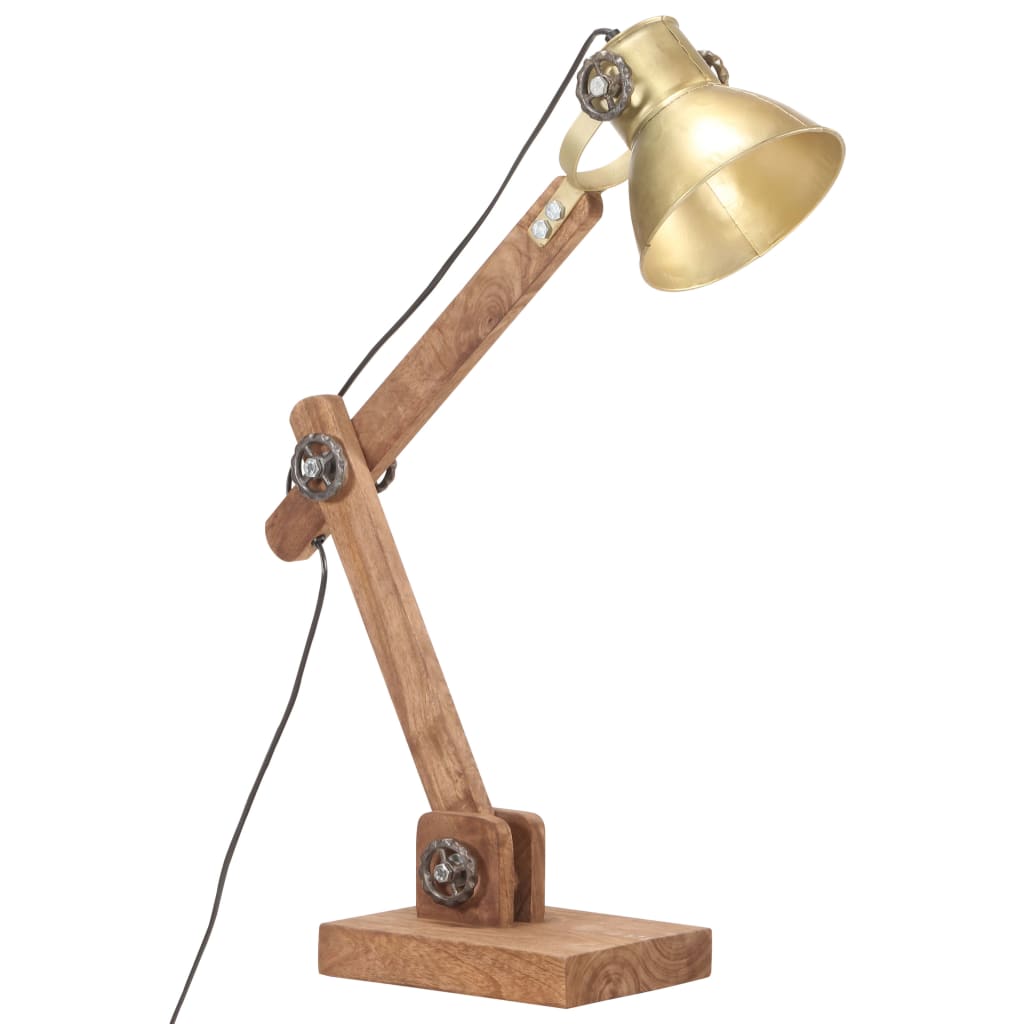 Lampe de bureau industrielle 58x18x90 cm e27 colore en laiton rond - number 2.