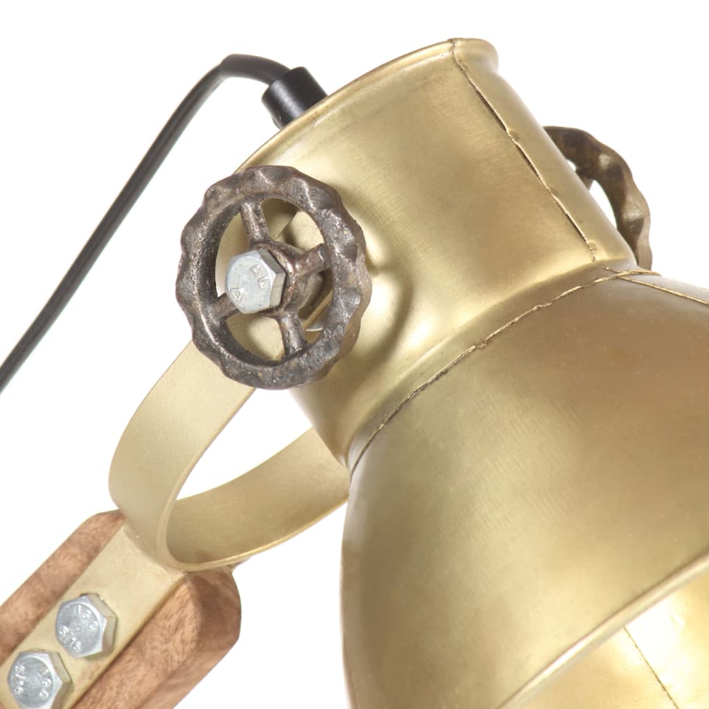 Lampe de bureau industrielle 58x18x90 cm e27 colore en laiton rond - number 6.