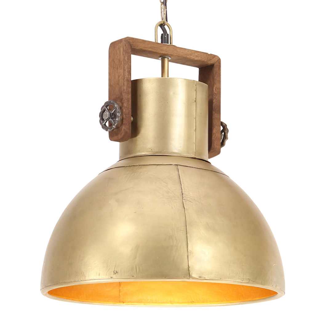 Industrial hanging lamp 25 w round 40 cm e27 brass-coloured - number 1.