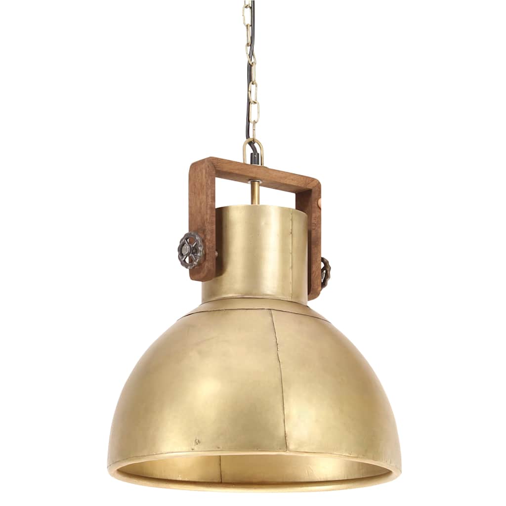 Industrial hanging lamp 25 w round 40 cm e27 brass-coloured - number 2.