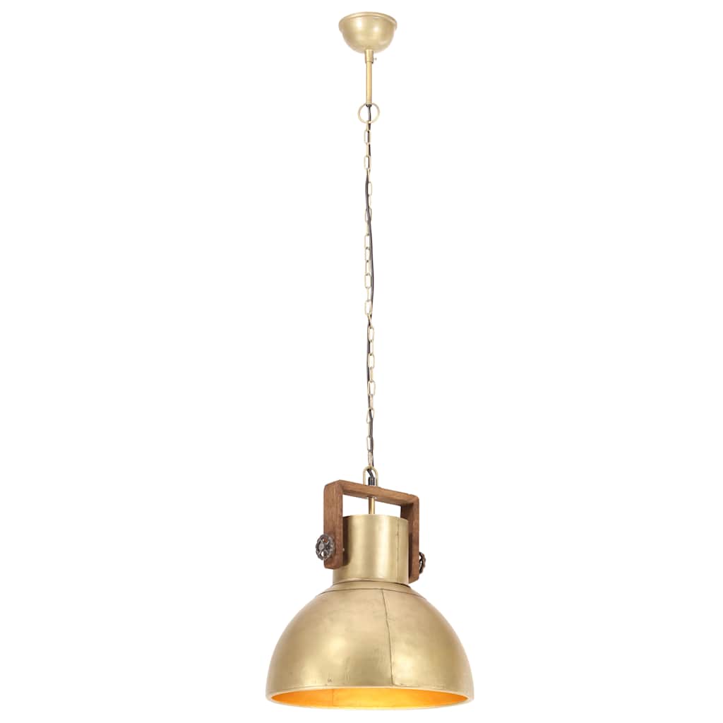 Industrial hanging lamp 25 w round 40 cm e27 brass-coloured - number 3.