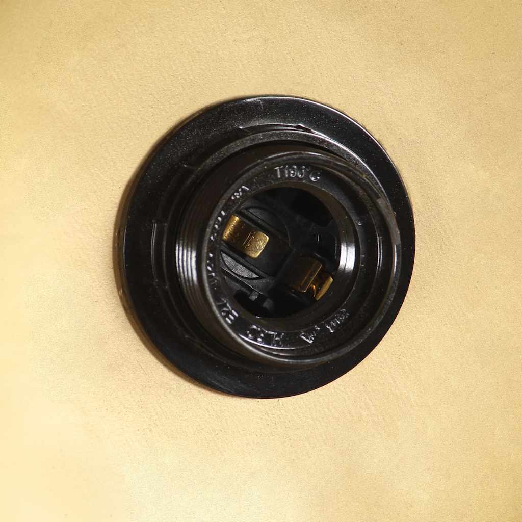 Industrial hanging lamp 25 w round 40 cm e27 brass-coloured - number 9.