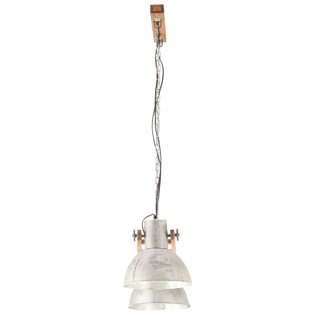Lampe à suspension industrielle 25 w 109 cm e27 couleur argent - number 4.
