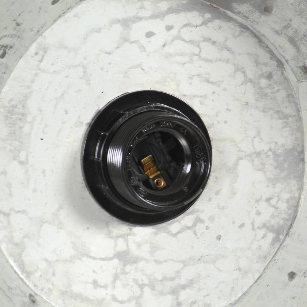 Lampe à suspension industrielle 25 w 109 cm e27 couleur argent - number 7.