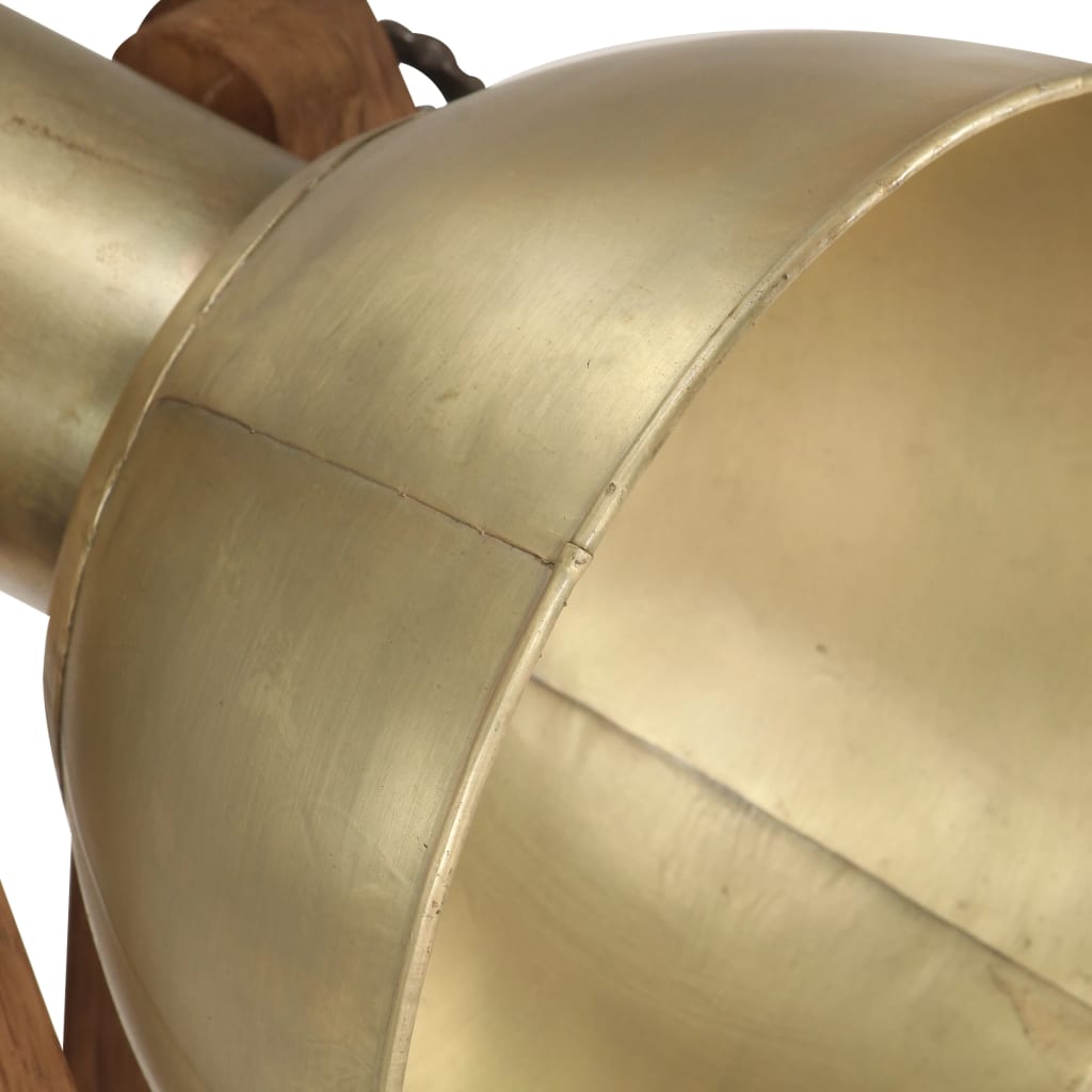 Lampadaires 3 pcs. e27 bois de manguier massif couleur laiton - number 8.