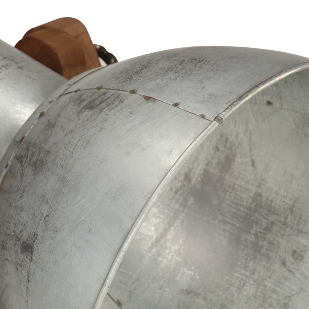 Lampadaires 3 pcs. e27 bois de manguier massif couleur argent - number 8.