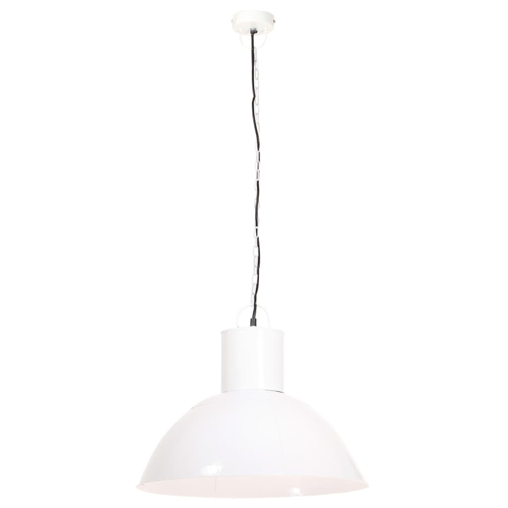Lampe suspendue 25 w ronde 48 cm e27 blanche - number 3.