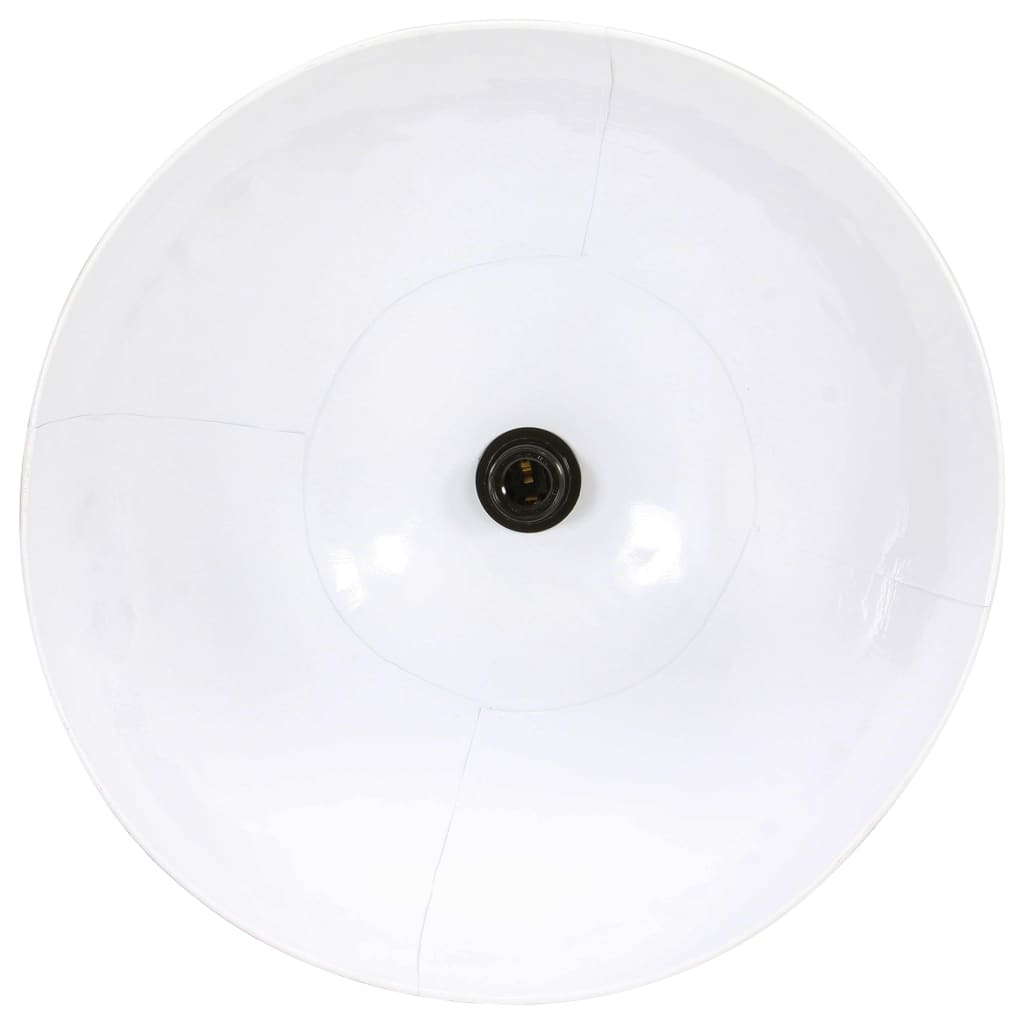 Lampe suspendue 25 w ronde 48 cm e27 blanche - number 7.