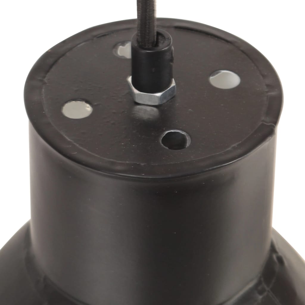 Hængelampe 25 w rund 17 cm e27 sort - number 6.