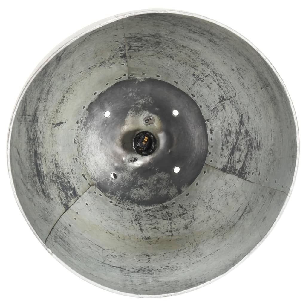 Lampe suspendue industrielle 25 w ronde 32 cm e27 couleur argent - number 5.