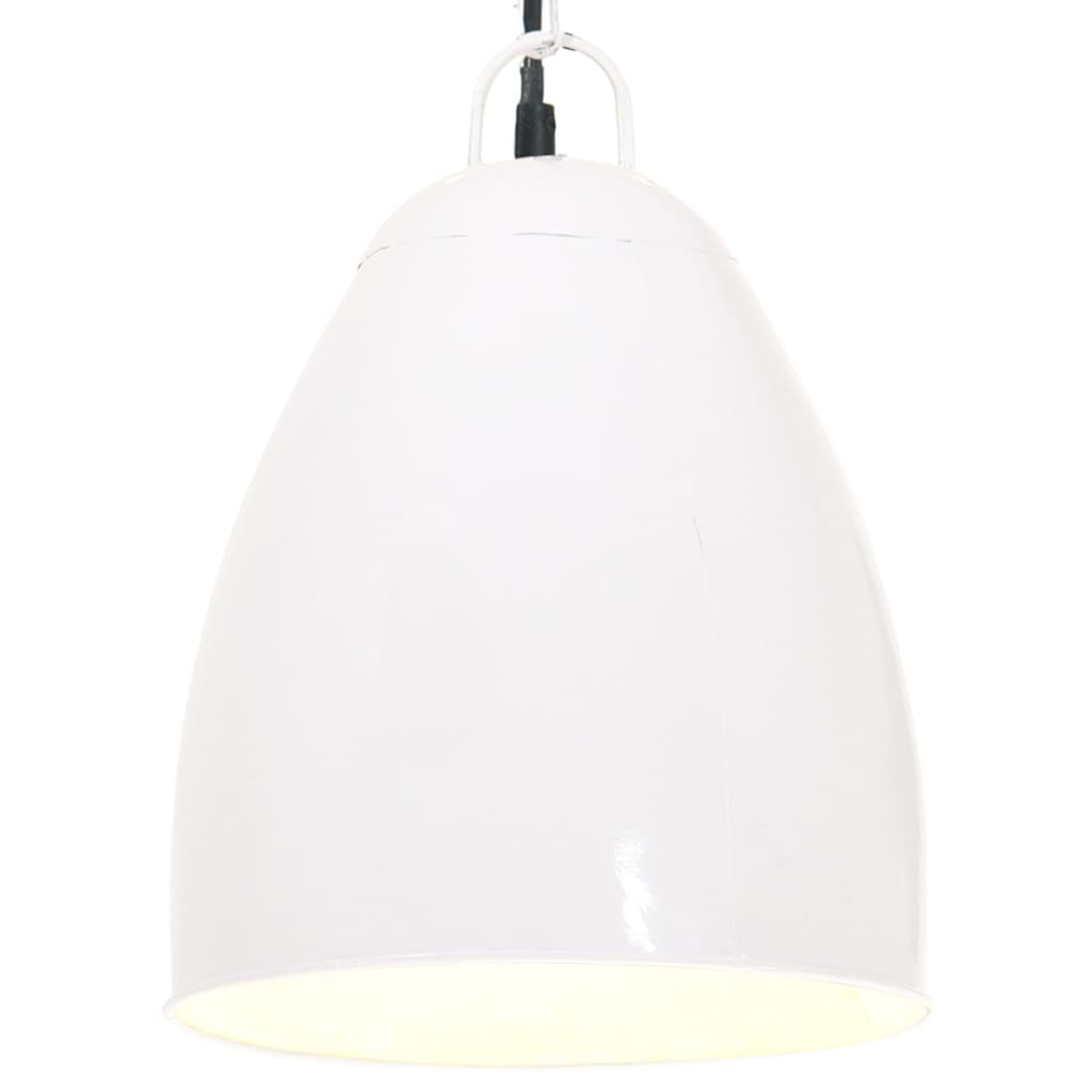 Lampe suspendue industrielle 25 w ronde 32 cm e27 blanche - number 1.