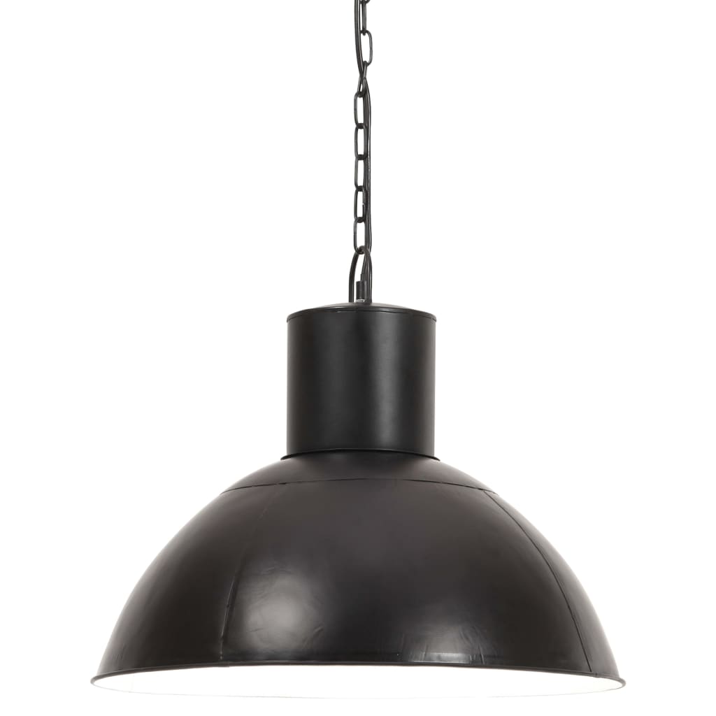 Lampe suspendue 25 w ronde 48 cm e27 noir mat - number 2.