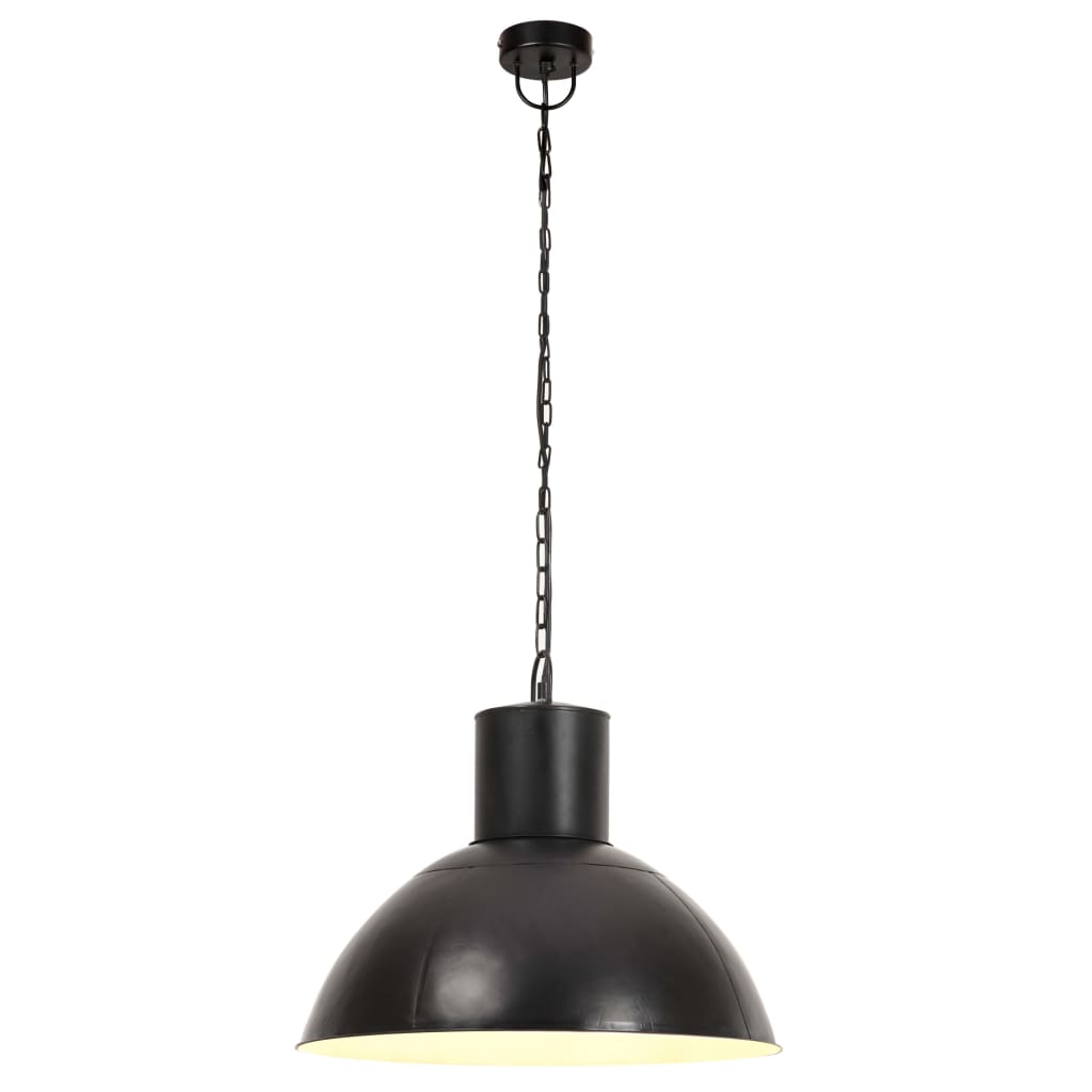 Lampe suspendue 25 w ronde 48 cm e27 noir mat - number 4.
