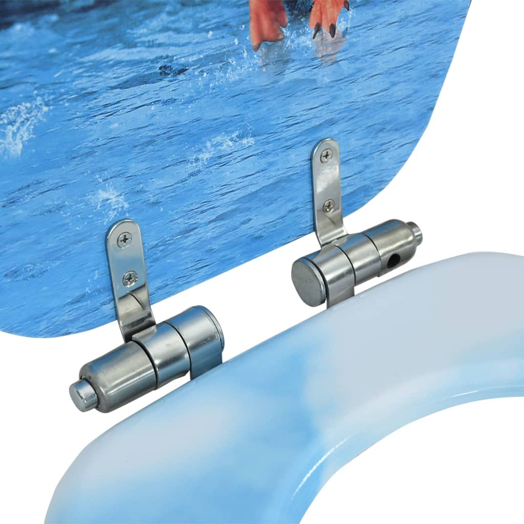 Toalettsits med soft close lock mdf penguin design - 1, pingvin, ja - number 8.