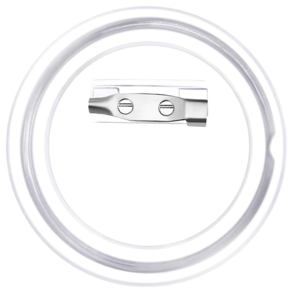 Pièces pour badges avec épingle 100 jeux acrylique - 58 mm - number 5.