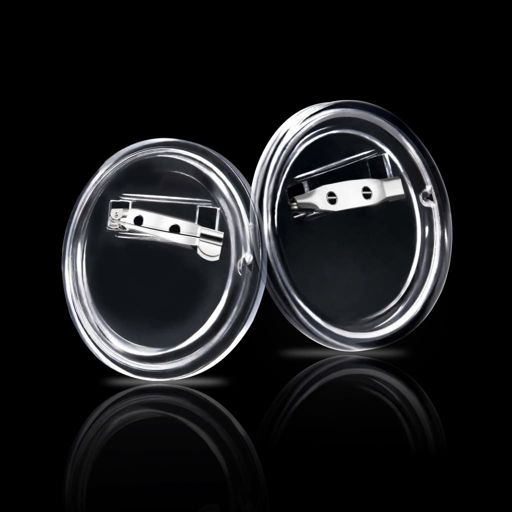 Pièces pour badges avec épingle 100 jeux acrylique - 58 mm - number 4.