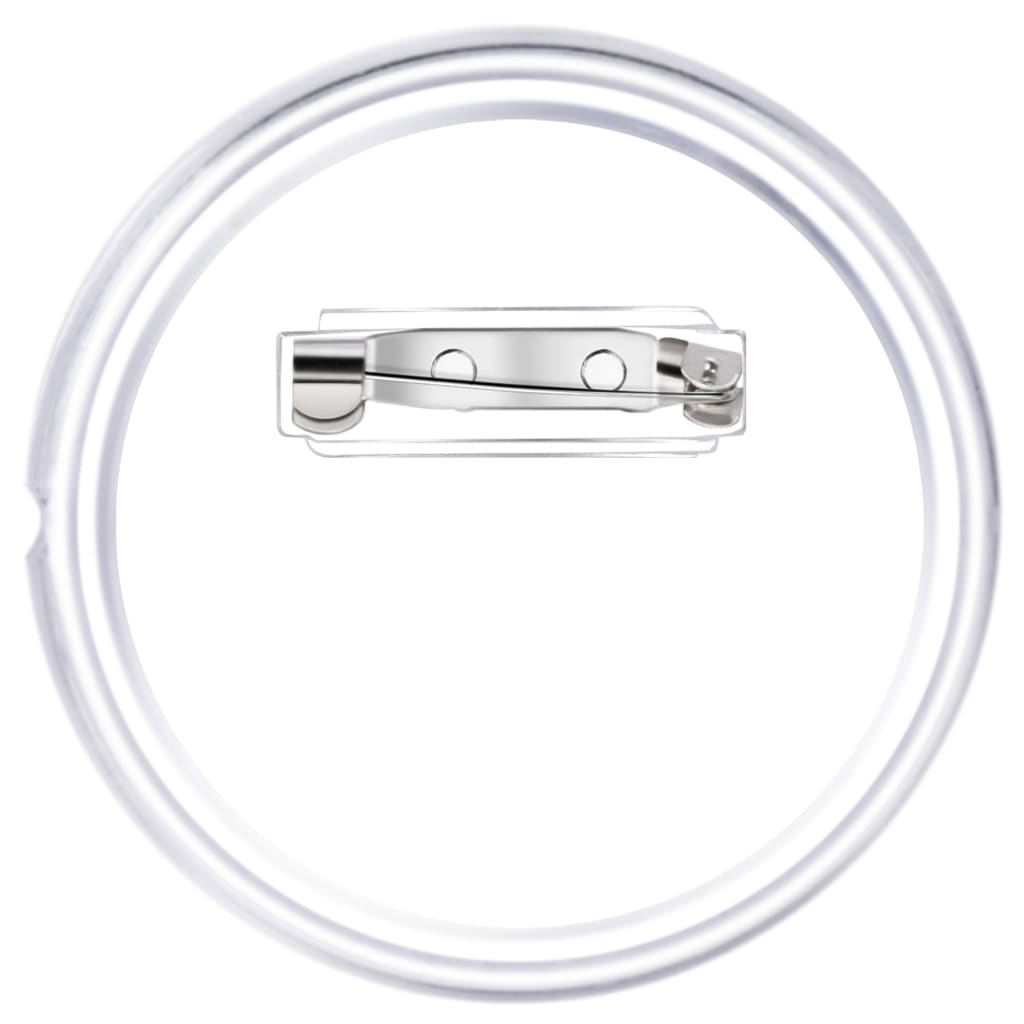 Pièces pour badges avec épingle 100 jeux acrylique - 58 mm - number 6.