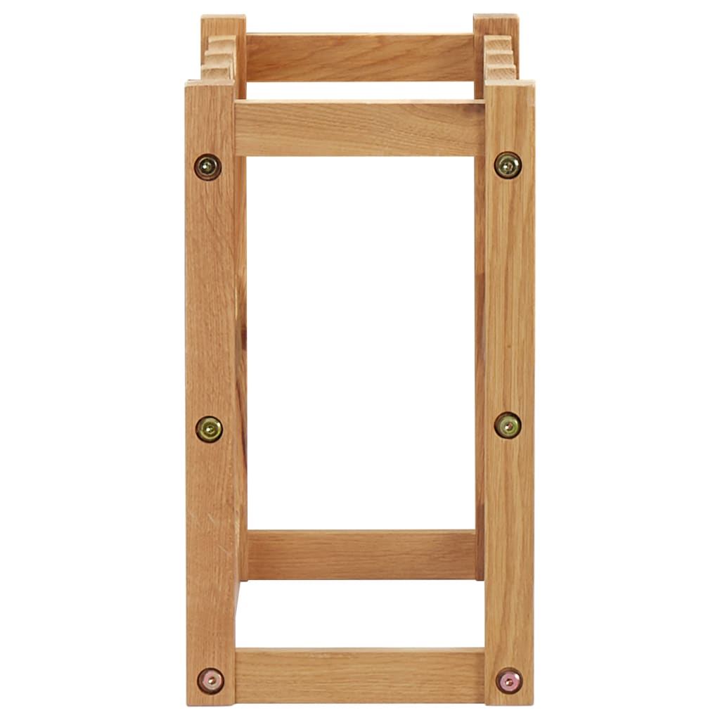 Vinski stalak za 12 boca 47x21x36 cm masivni hrast - number 3.
