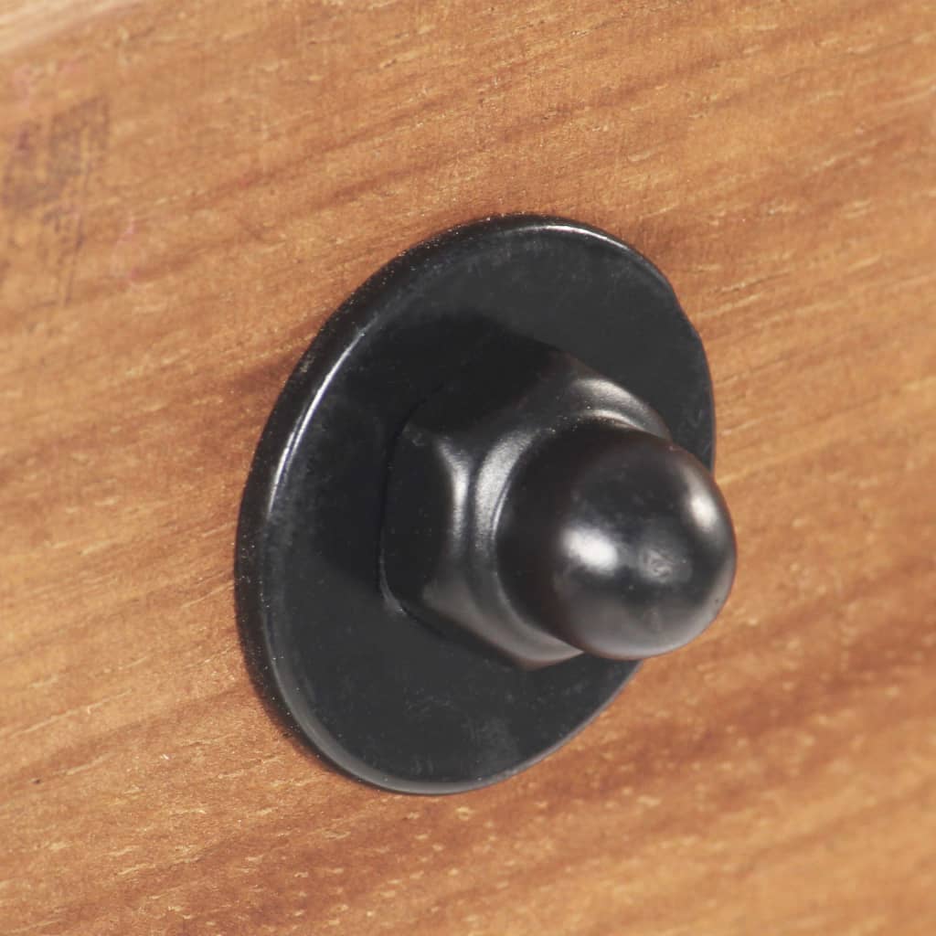 Applique industrielle 90x25 cm e27 noir mat - number 9.