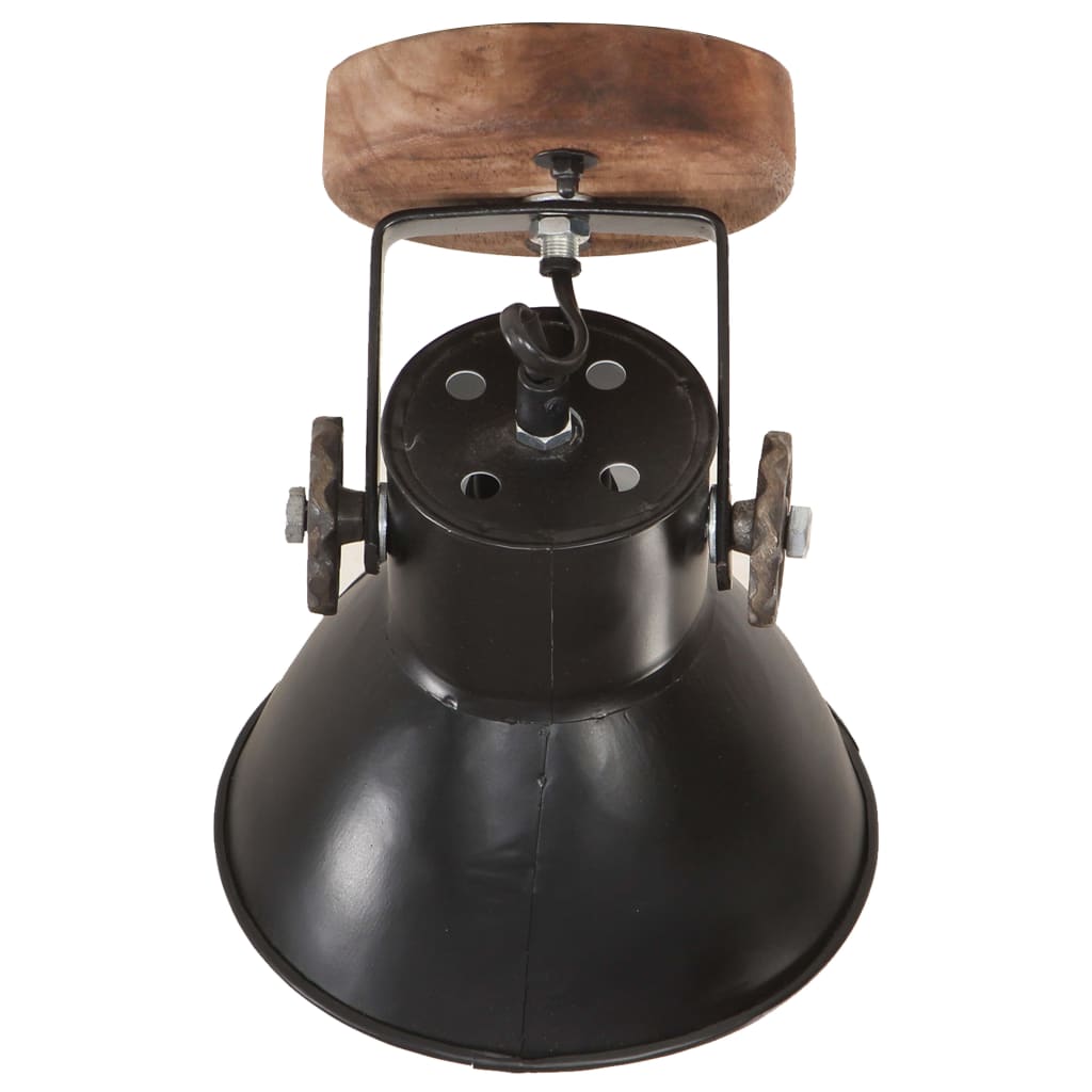 Industrial wall/ceiling lamps 2 pcs. 20x25 cm e27 matt black - number 5.