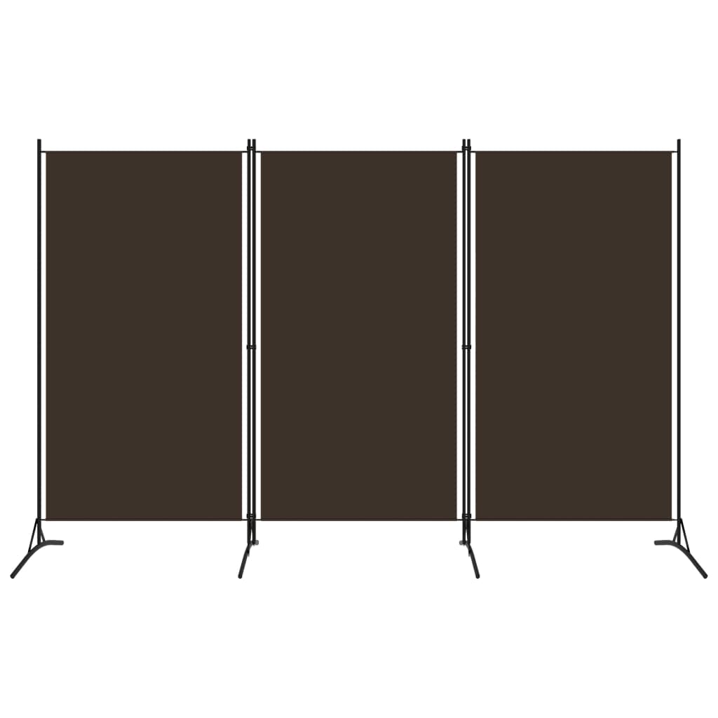 3-panels rumdeler 260 x 180 cm brun - number 1.