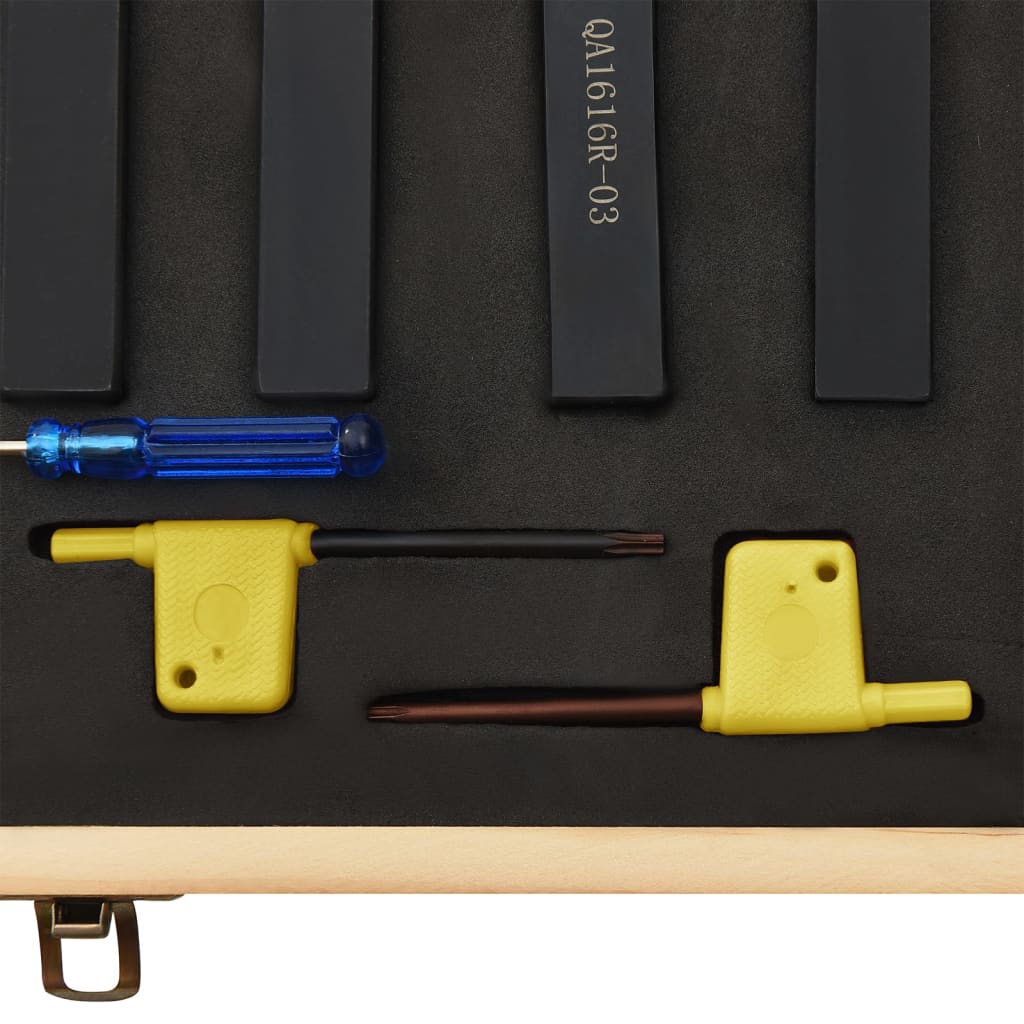 Svarvverktygssats 12 delar 16x16 mm 100 mm - number 6.