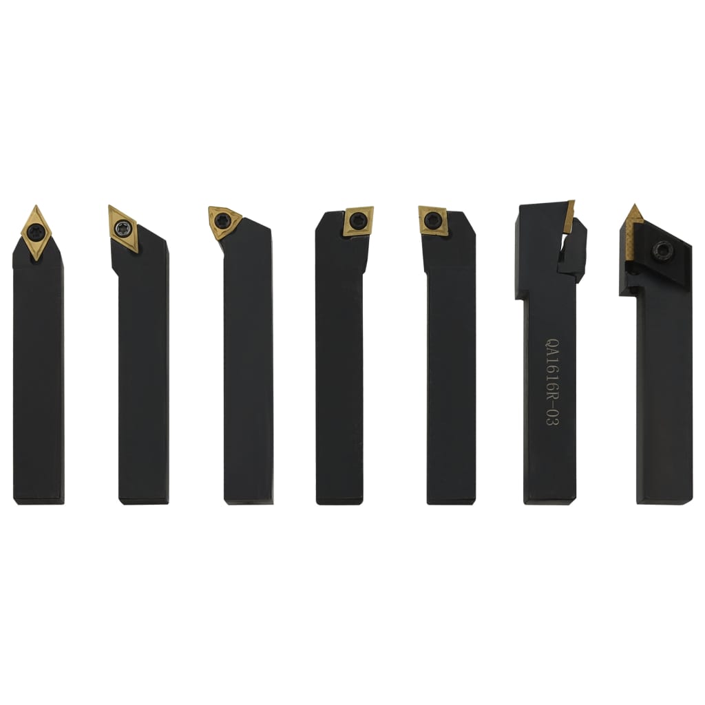 Svarvverktygssats 12 delar 16x16 mm 100 mm - number 7.