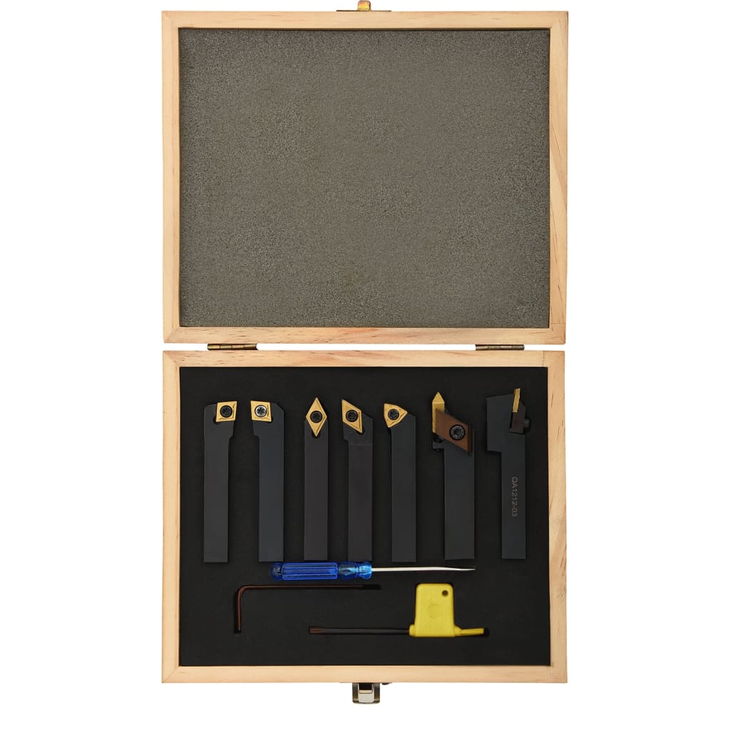 Svarvverktygssats 12 delar 12x12 mm 80 mm - number 3.