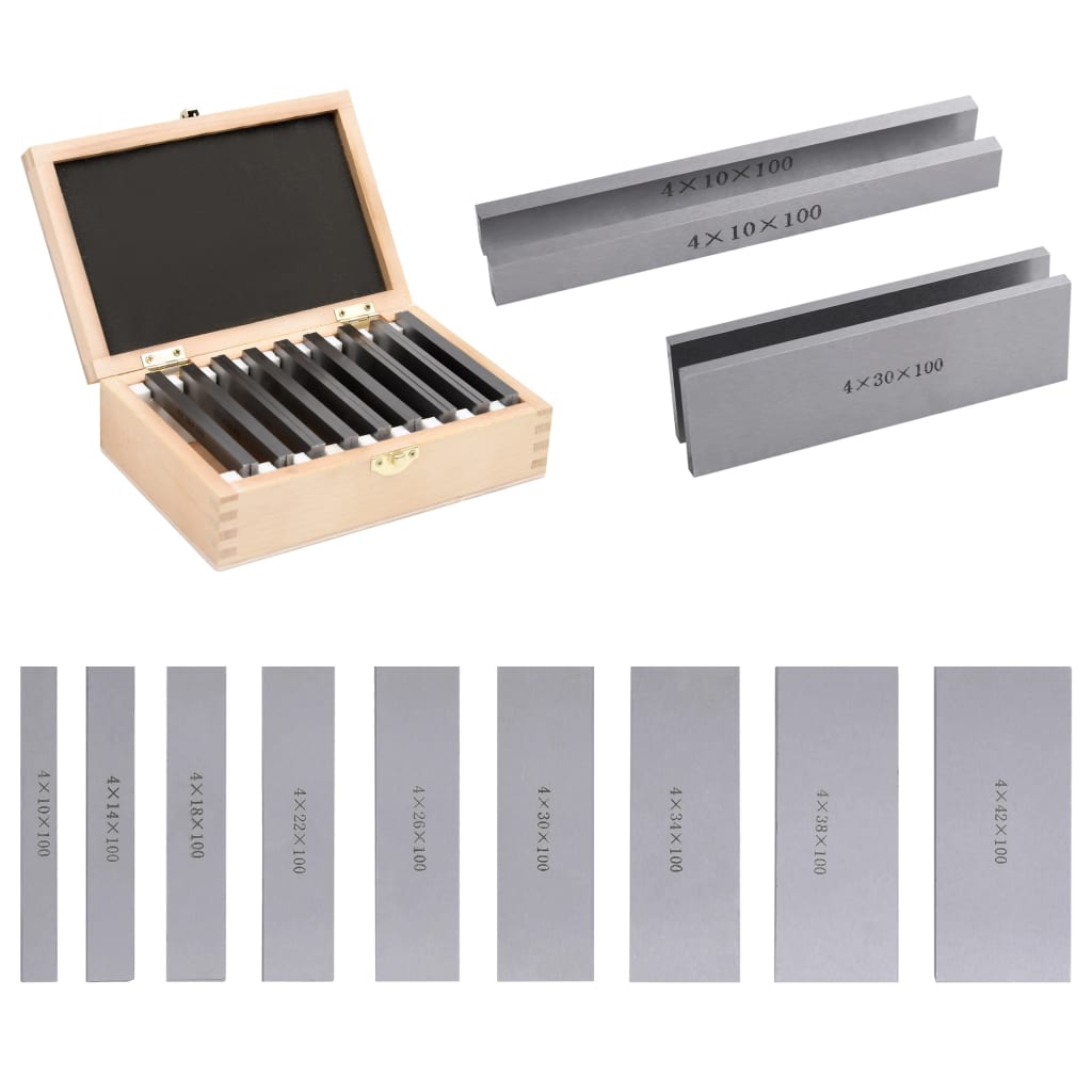 Blocs parallèles 100 mm 18 pièces 10-42 mm - number 4.